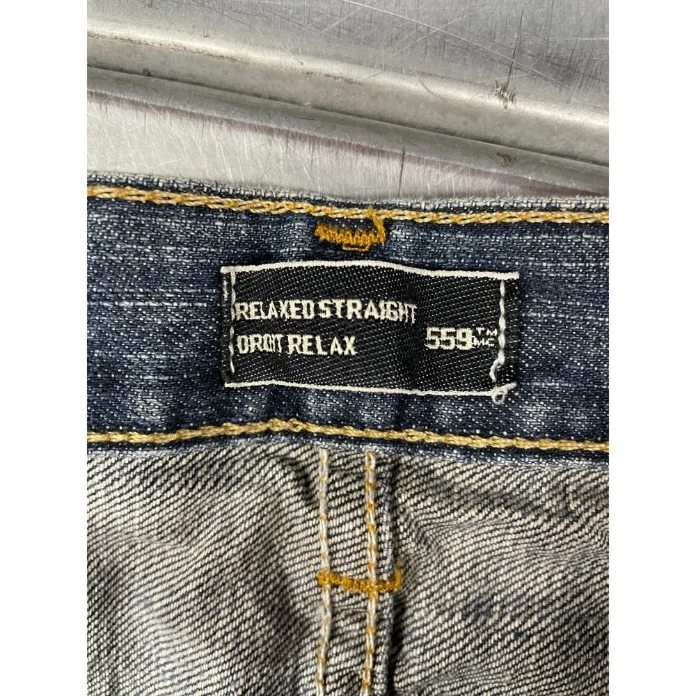 Levis 559 Jeans Mens 32x30 Blue‎ Medium Wash Denim Relaxed Straight 100% Cotton